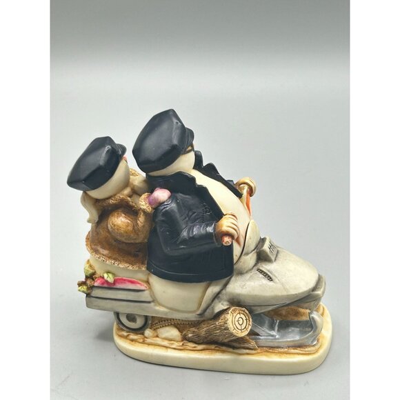 Harmony Kingdom 'Easy Slider' Snowman Snowmobile Figurine Made in England - Picture 6 of 12